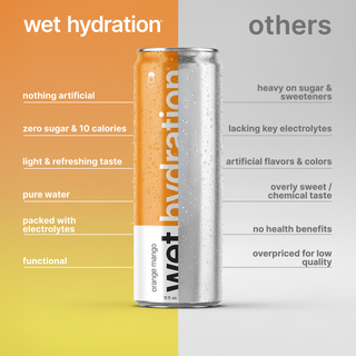 electrolyte water: orange mango 12 pack